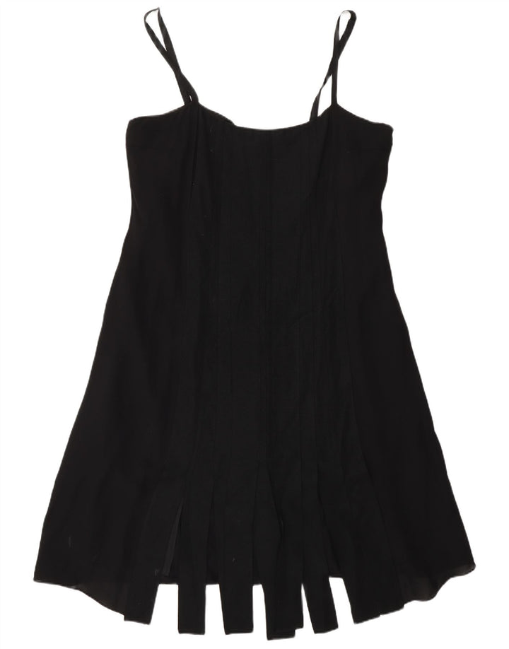 Fenn Wright Manson Γυναικείο φόρεμα A-Line UK 16 Large Black Silk