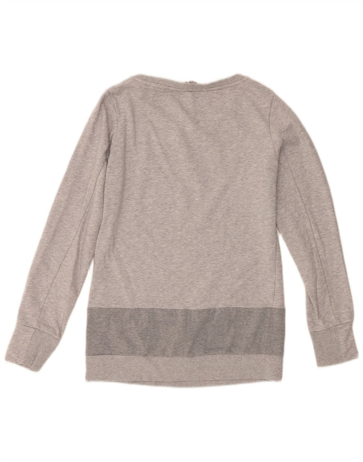 Γυναικείο Γραφικό Φούτερ Kappa Jumper UK 14 Large Grey Cotton