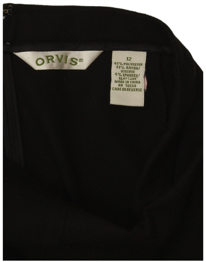 Orvis Γυναικεία Τρομπέτα Φούστα US 12 Medium W28 Μαύρο Πολυεστέρας