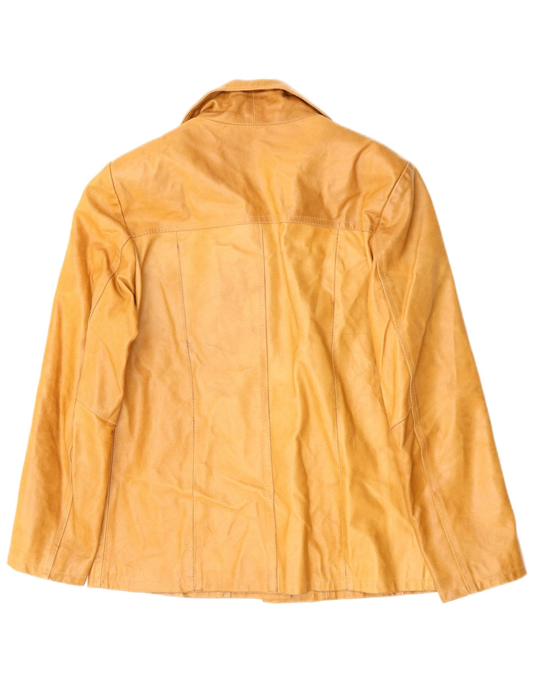 FERRONE Γυναικείο Δερμάτινο Μπουφάν UK 16 Large Brown Δερμάτινο