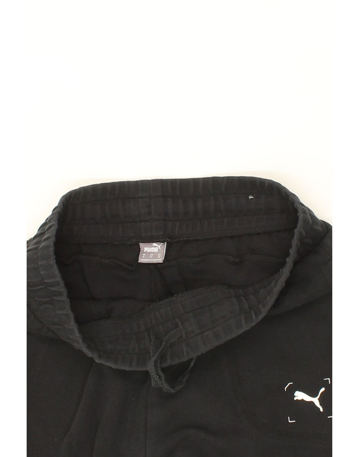 PUMA Mens Graphic Tracksuit Trousers Joggers Medium  Black Vintage Puma and Second-Hand Puma from Messina Hembry 