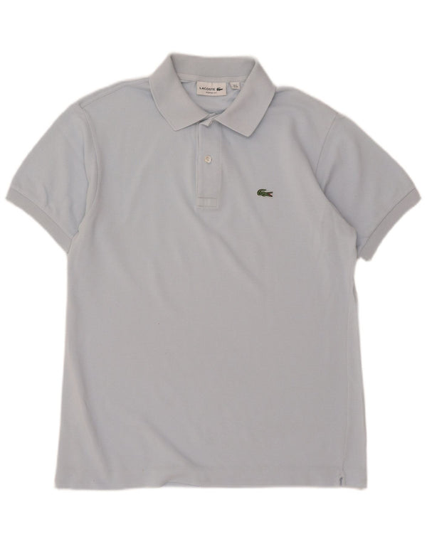 LACOSTE Mens Classic Fit Polo Shirt Size 4 Medium Blue Cotton