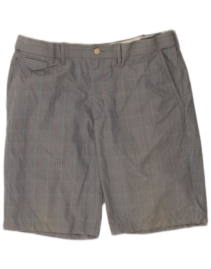 Ανδρικό σορτς Chino Marks & Spencer W36 Large Grey Check Cotton