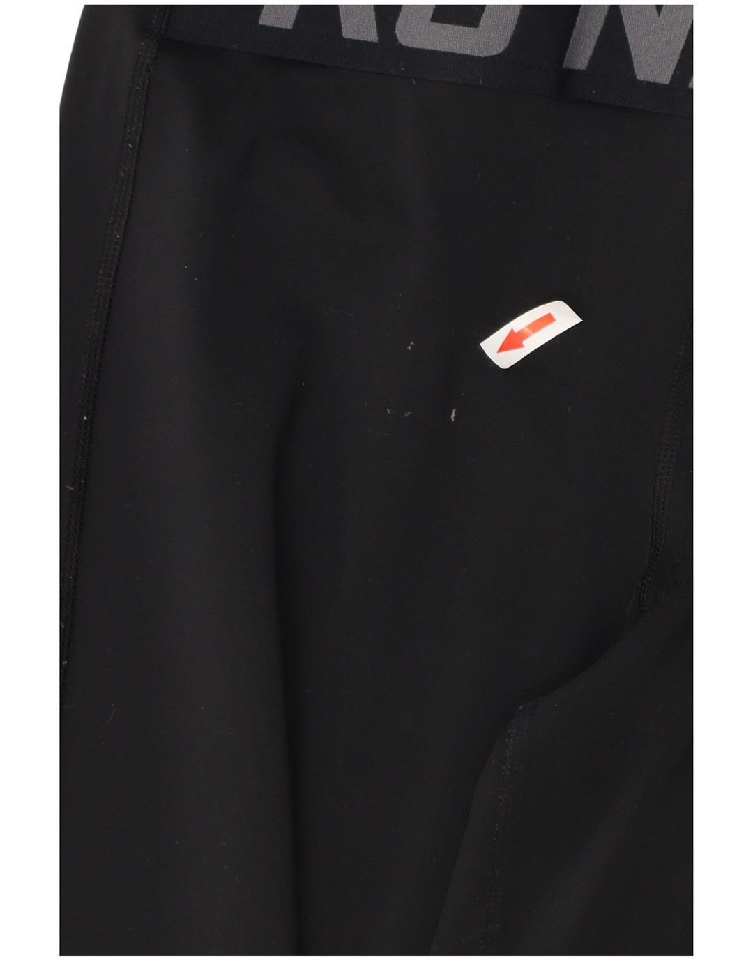 Γυναικεία γραφικά κολάν NIKE Dri Fit UK 12 μεσαίου μαύρου πολυεστέρα