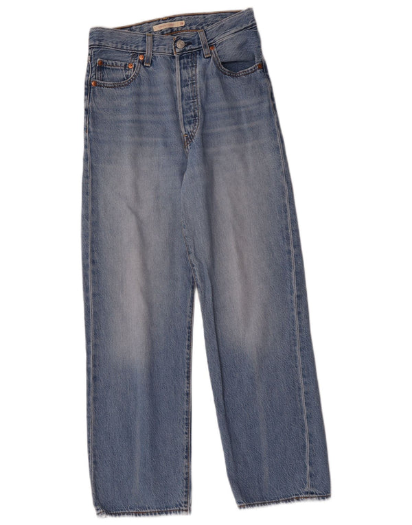 Γυναικείο τζιν ψηλόμεσο ίσιο Levi's Ribcage W26 L27 Μπλε βαμβακερό