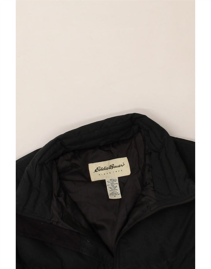 EDDIE BAUER Womens Padded Jacket UK 14 Medium Black Polyester Vintage Eddie Bauer and Second-Hand Eddie Bauer from Messina Hembry 