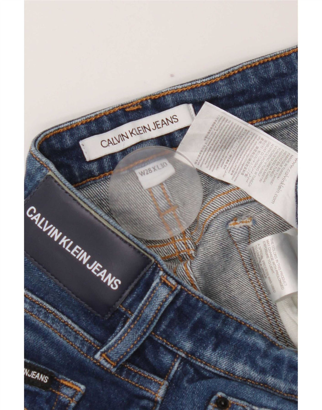 Calvin Klein Γυναικείο Slim Jeans W28 L30 Blue Cotton