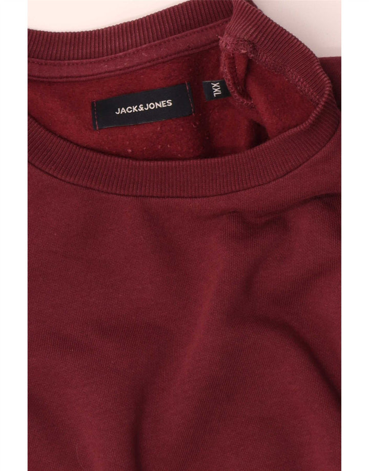 Ανδρικό φούτερ Jack & Jones Jumper 2XL Maroon Cotton