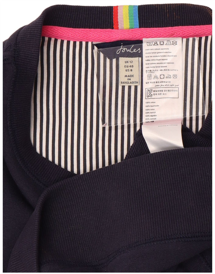 JOULES Γυναικείο φούτερ υπερμεγέθη Jumper UK 12 Μεσαίο Navy Blue βαμβακερό