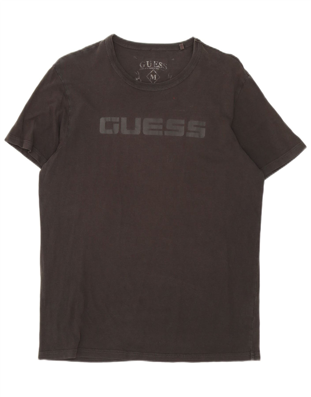 Ανδρικό γραφικό μπλουζάκι Guess Top Μεσαίο μαύρο βαμβακερό