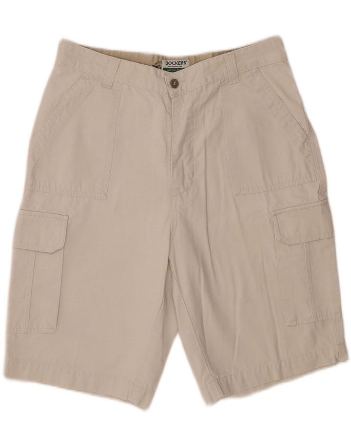 Dockers Γυναικείο σορτς Cargo W33 Βαμβακερό σε μεσαίο υπόλευκο