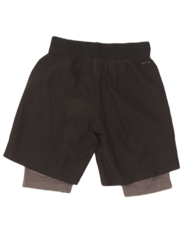 Adidas Boys Climalite Σορτς 9-10 ετών Μικρό Μαύρο Πολυεστέρα