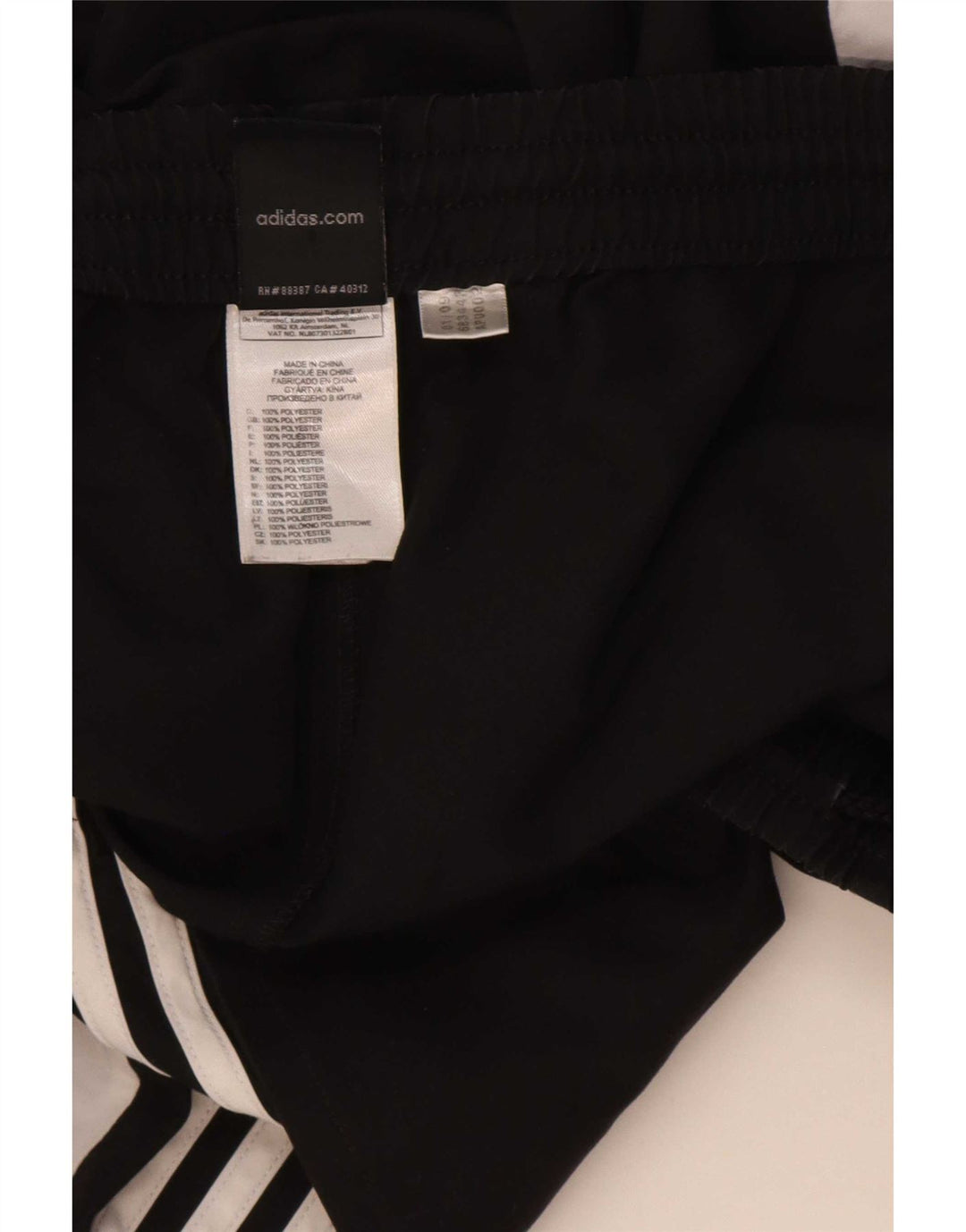 Ανδρικό αθλητικό σορτς Adidas με μεγάλο μαύρο χρώμα πολυεστέρα