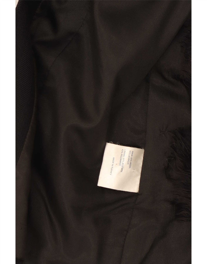 Γυναικείο παλτό Karen Millen UK 8 Small Black Wool