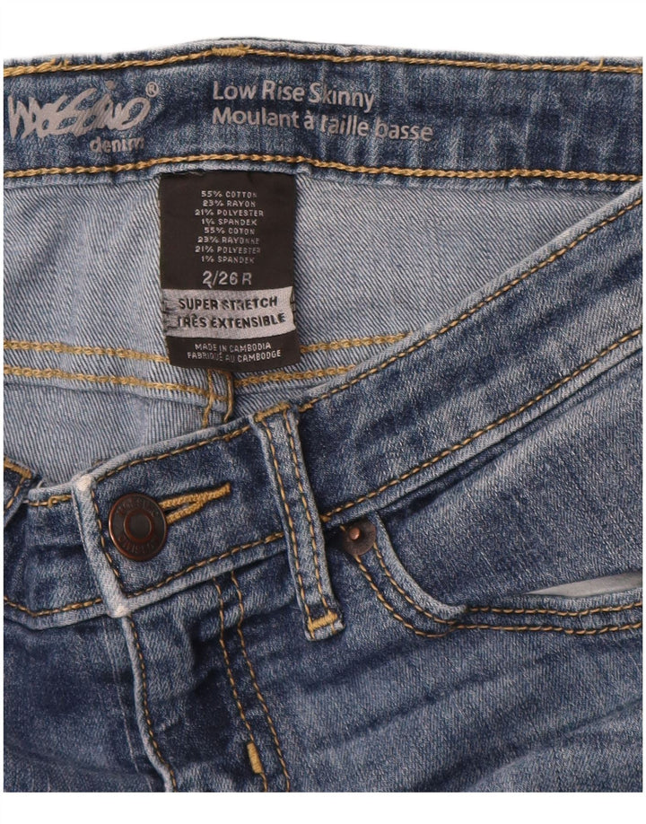 MOSSIMO Γυναικείο Super Skinny Jeans US 2 XS W27 L30 Μπλε βαμβακερό