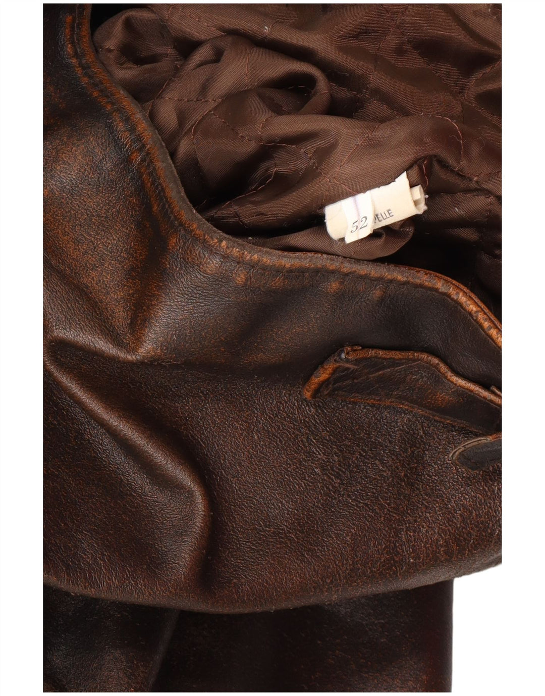 ALAN GORDON Ανδρικό Δερμάτινο Μπουφάν IT 52 XL Καφέ Δερμάτινο