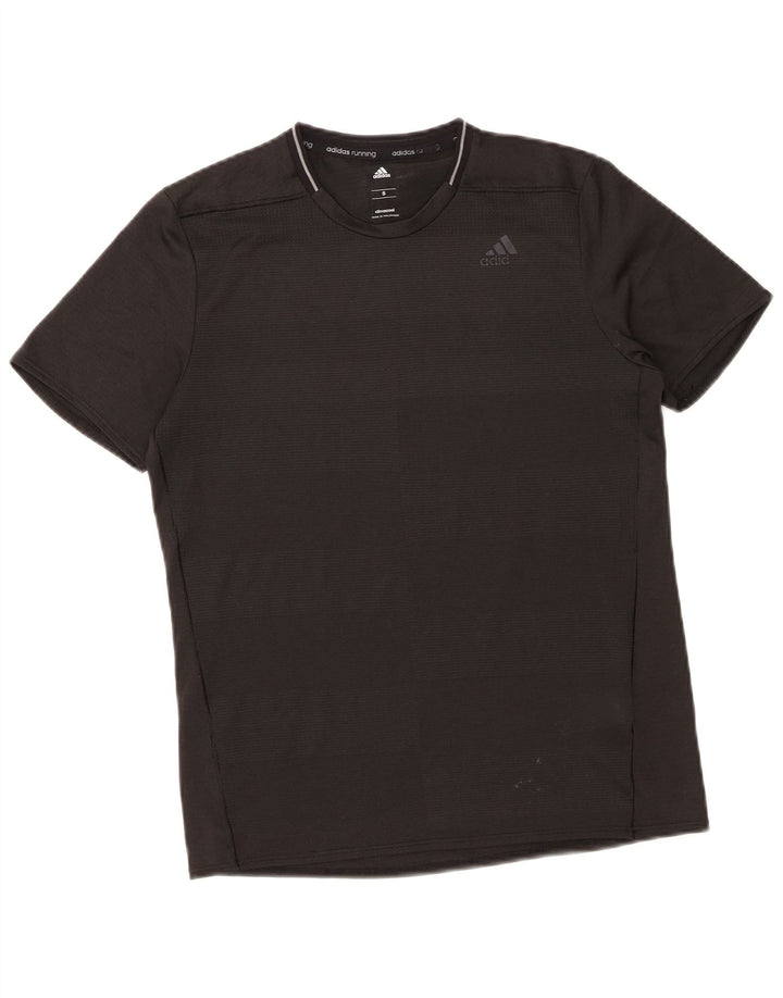 ADIDAS Mens Climacool T-Shirt Top Small Black Polyester