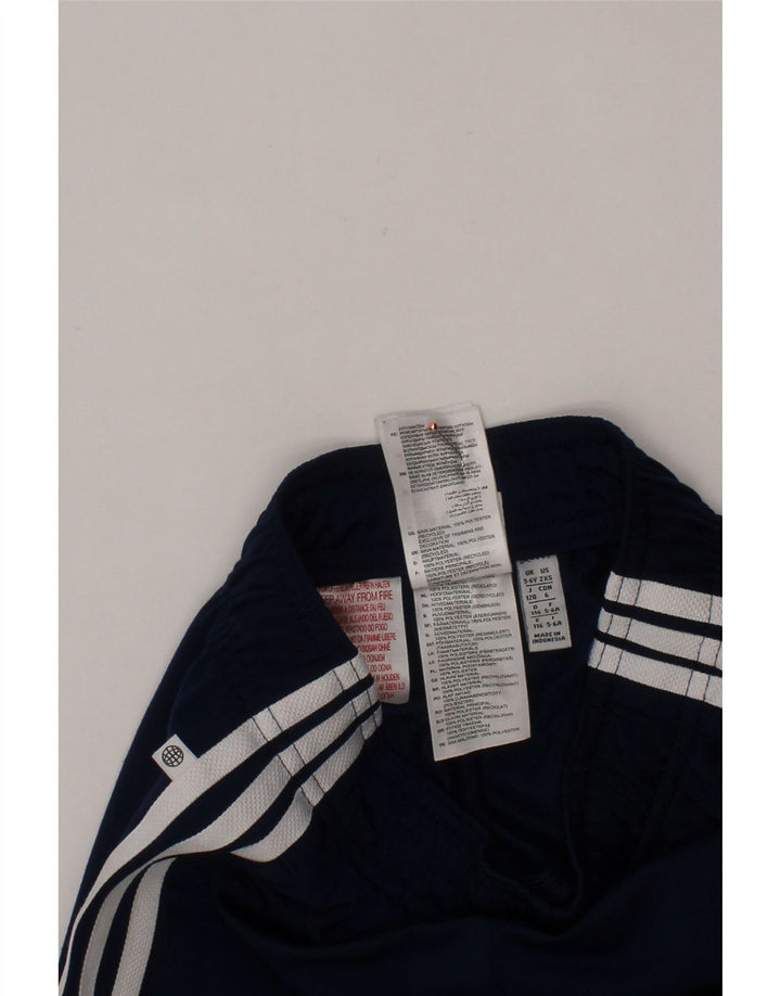 ADIDAS Boys Aeroready Tracksuit Trousers Joggers 5-6 Years Navy Blue