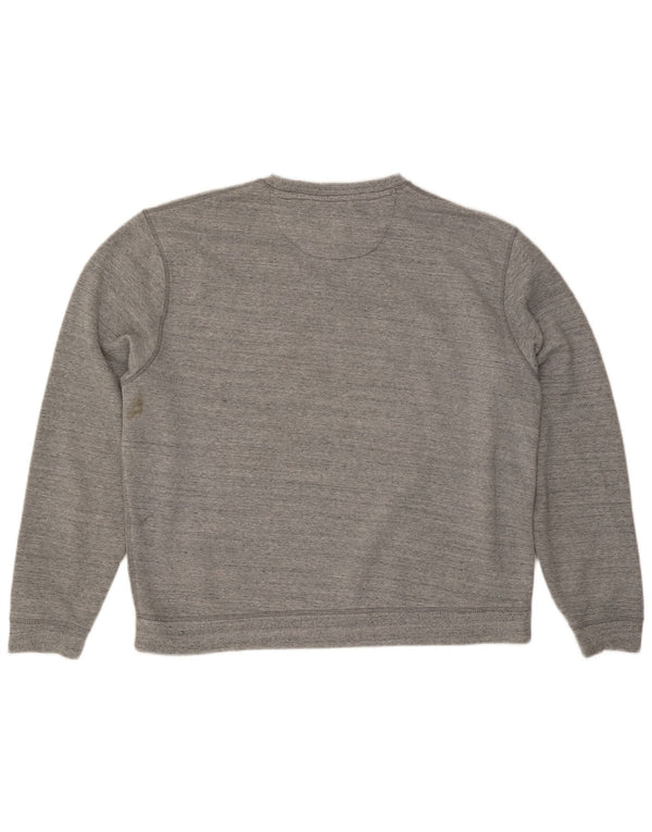JACK & JONES Ανδρικό γραφικό φούτερ Jumper 2XL Γκρι βαμβακερό