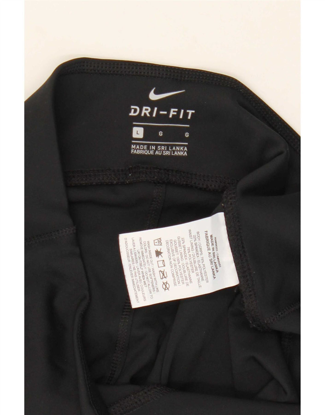 Γυναικεία κολάν Nike Dri Fit Capri UK 16 Large Black Polyester