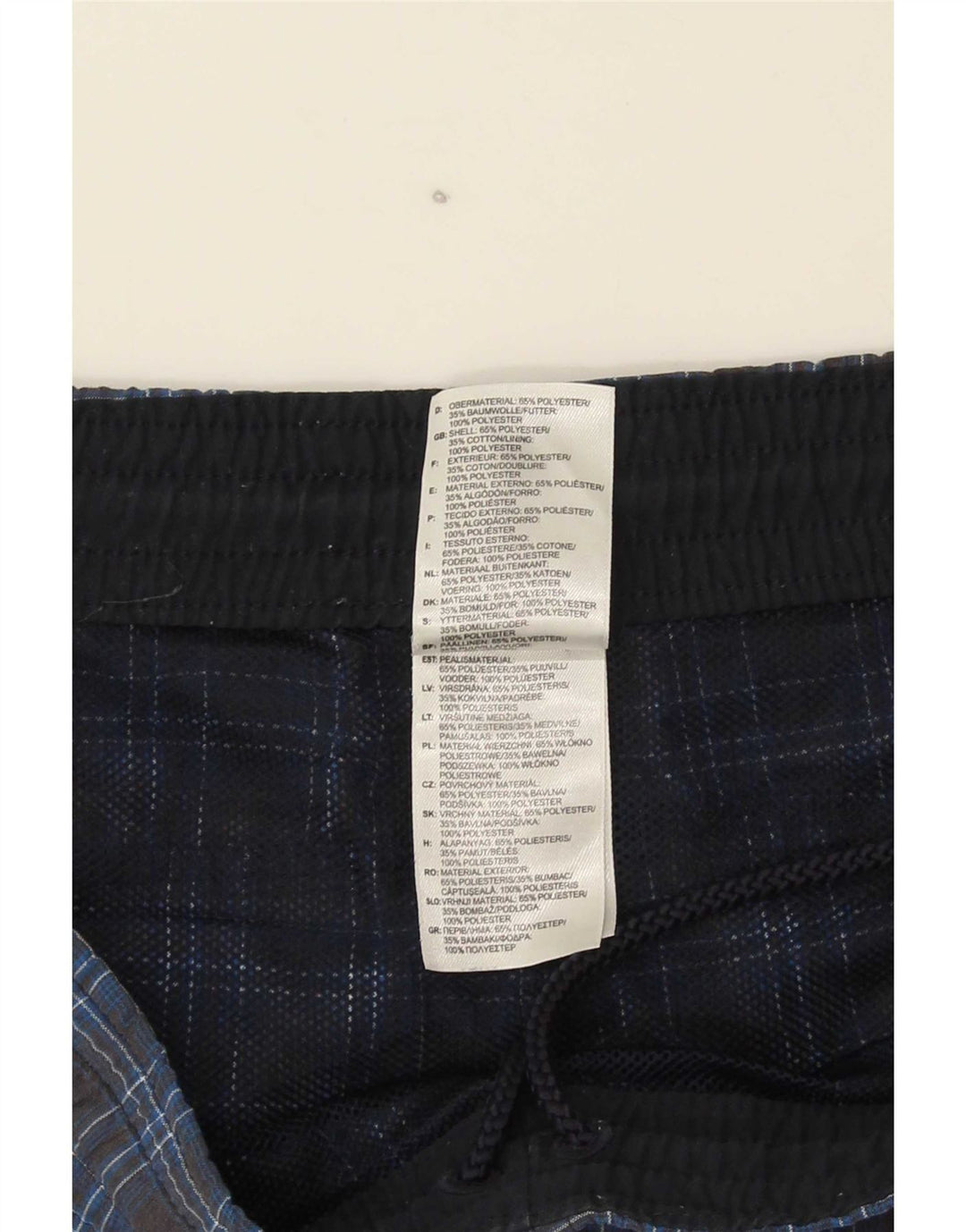 Ανδρικό σορτς κολύμβησης Adidas Μικρό Navy Blue Check Polyester