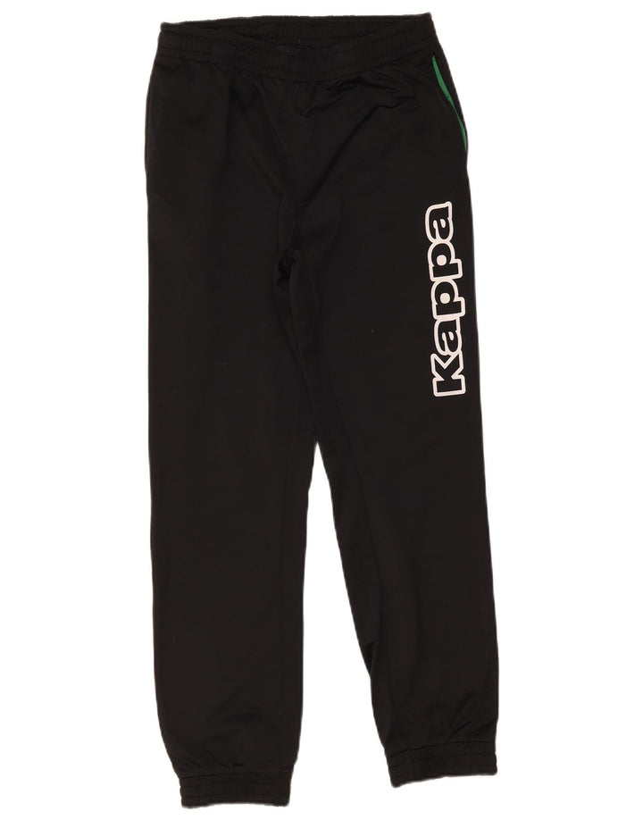 Kappa Boys Graphic αθλητική φόρμα παντελόνι Joggers 13-14 ετών μαύρο πολυεστέρα