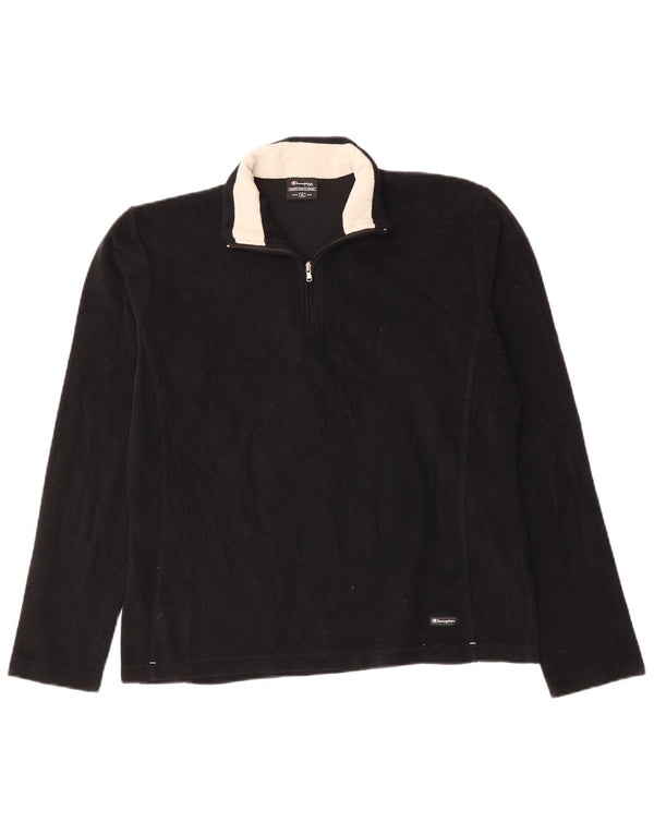 CHAMPION Γυναικείο φερμουάρ Fleece Jumper UK 18 XL μαύρο πολυεστέρα