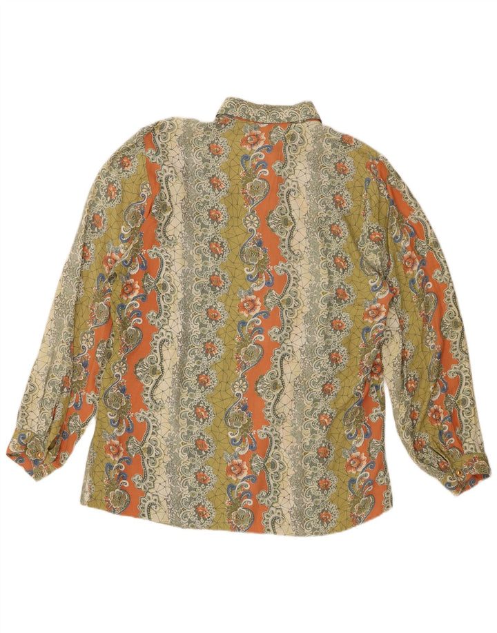 VINTAGE Γυναικείο πουκάμισο Oversized Μπλούζα EU 40 Medium πολύχρωμο Paisley