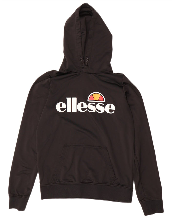 ELLESSE Boys Graphic Hoodie Jumper 13-14 Years Black