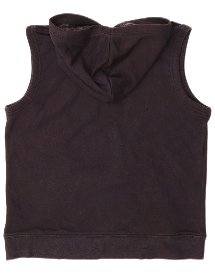 Γραφικό αμάνικο μπλουζάκι για αγόρια NIKE 10-11 ετών Μεσαίο μαύρο βαμβακερό