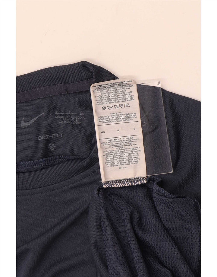 Ανδρικό μπλουζάκι Nike Dri Fit T-Shirt Small Blue Navy Colourblock Πολυεστέρας