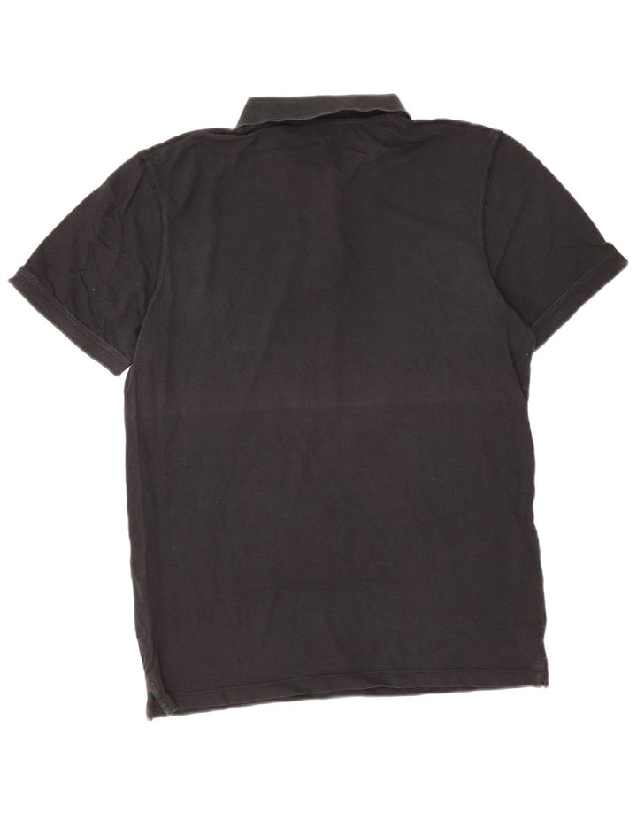 Ανδρικό μπλουζάκι πόλο Jack & Jones, μεγάλο μαύρο βαμβακερό