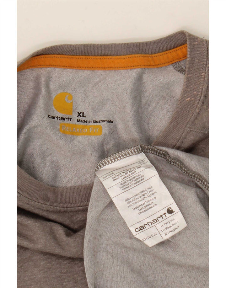 Carhartt Ανδρικό T-Shirt Relaxed Fit Top XL Grey Polyester