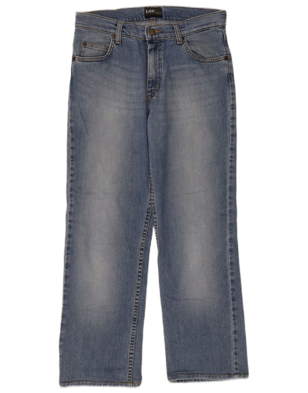 Lee Mens Brooklyn Straight Jeans W31 L27 Blue Cotton
