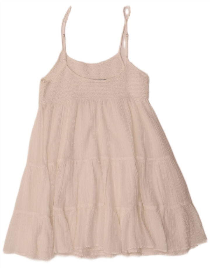 Zara Γυναικείο Sundress UK 12 Medium White Polyester