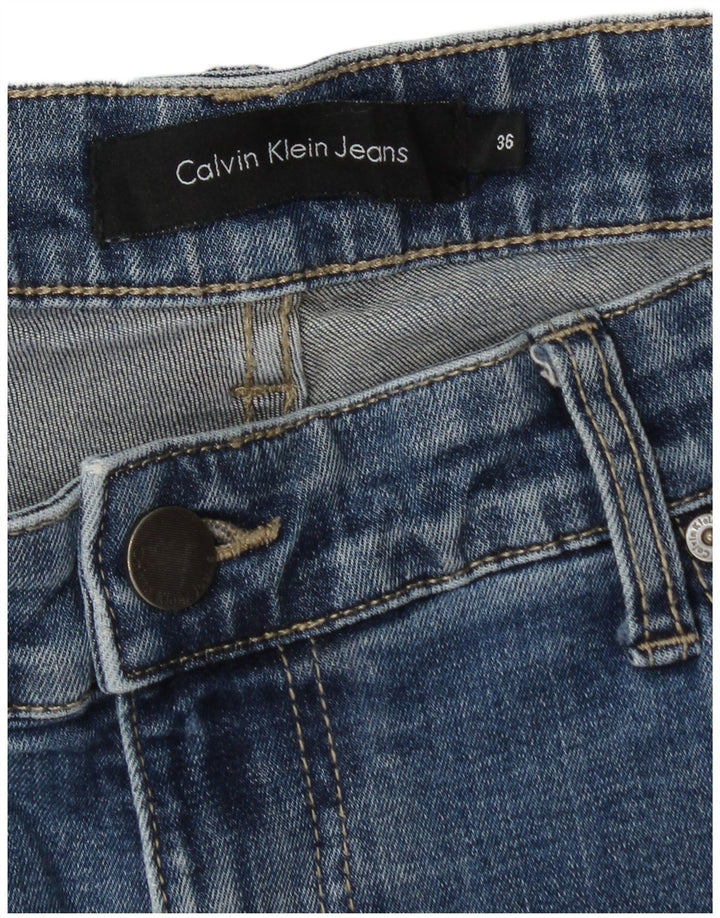 Ανδρικό τζιν ίσιο CALVIN KLEIN W36 L32 Μπλε βαμβακερό
