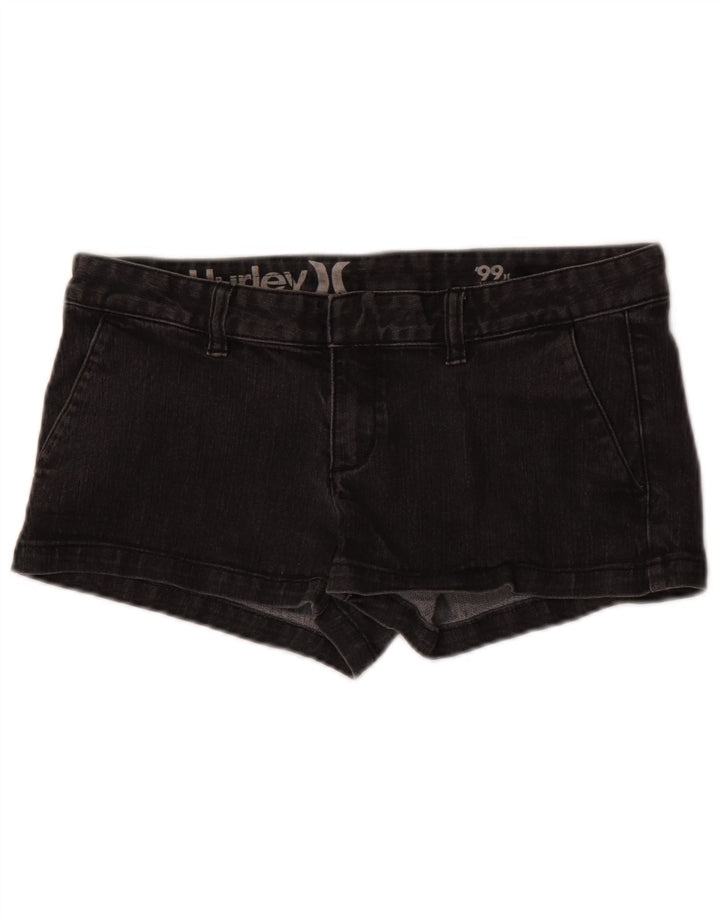Γυναικείο τζιν σορτς Hurley W29 μεσαίο μαύρο βαμβακερό