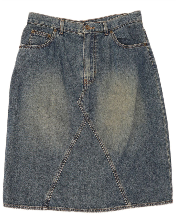 Marks & Spencer Γυναικεία τζιν φούστα UK 14 Medium W30 Μπλε βαμβακερή