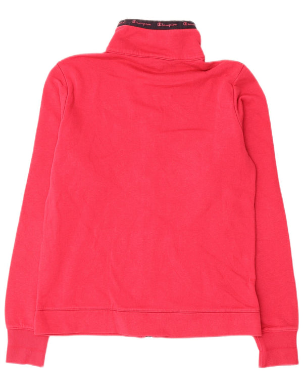 Champion Womens Graphic αθλητική φόρμα Top Jacket UK 10 Small Pink