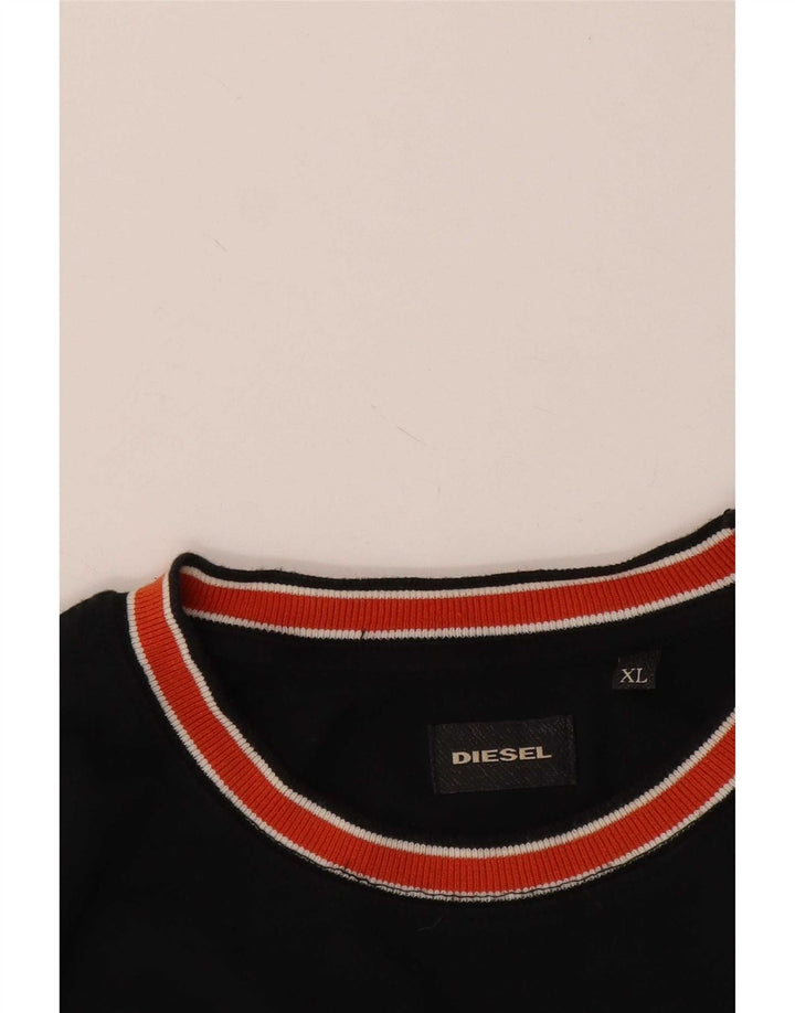 Ανδρικό T-Shirt Diesel Top XL Black Colourblock