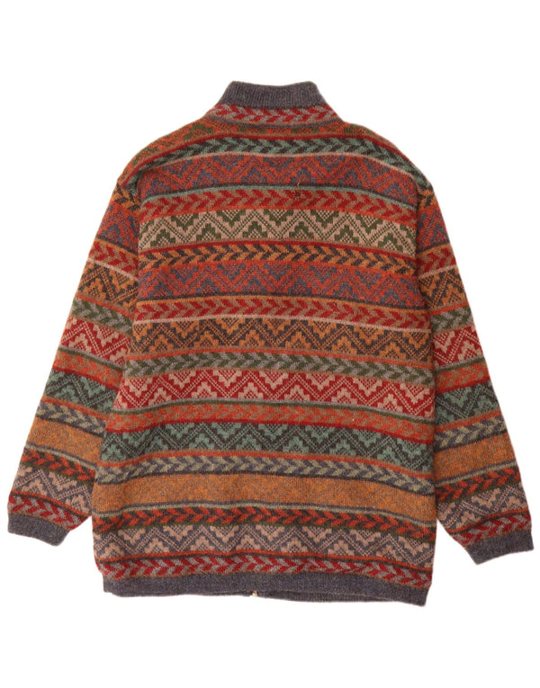 Waliki Γυναικείο πουλόβερ Longline Cardigan UK 18 XL Πολύχρωμο γεωμετρικό