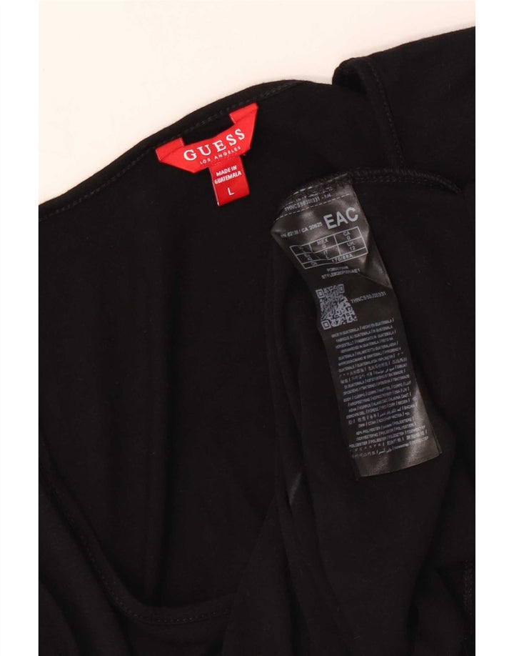 Guess Γυναικείο T-Shirt Top UK 14 Large Black Polyester
