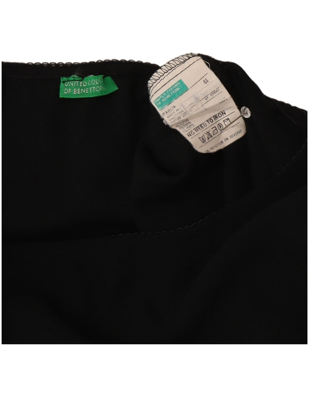 Benetton Γυναικεία Ψηλόμεση Maxi Φούστα IT 44 Medium W26 Μαύρο Πολυεστέρας