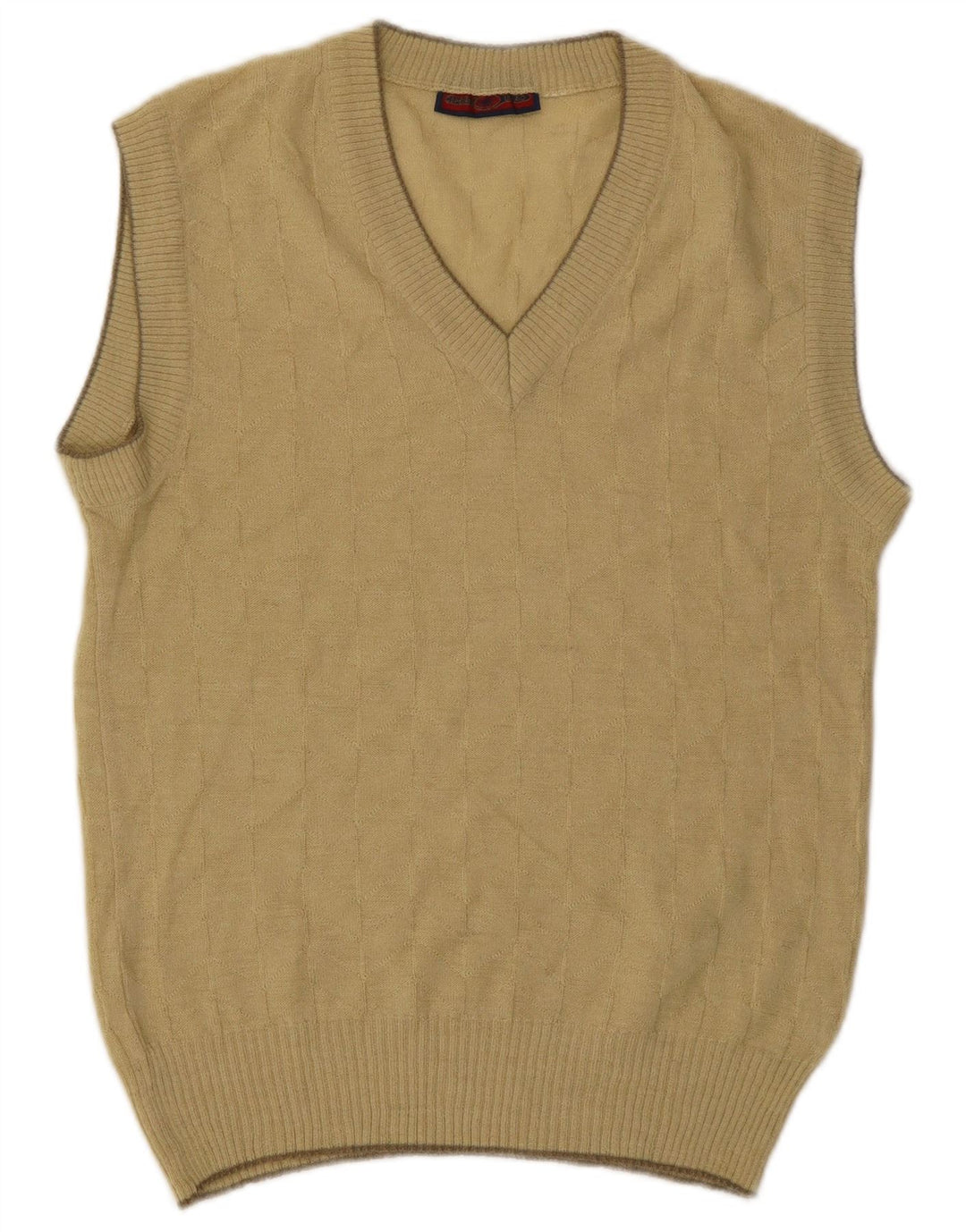 Vintage ανδρικό γιλέκο Tank Top Μικρό Μπεζ