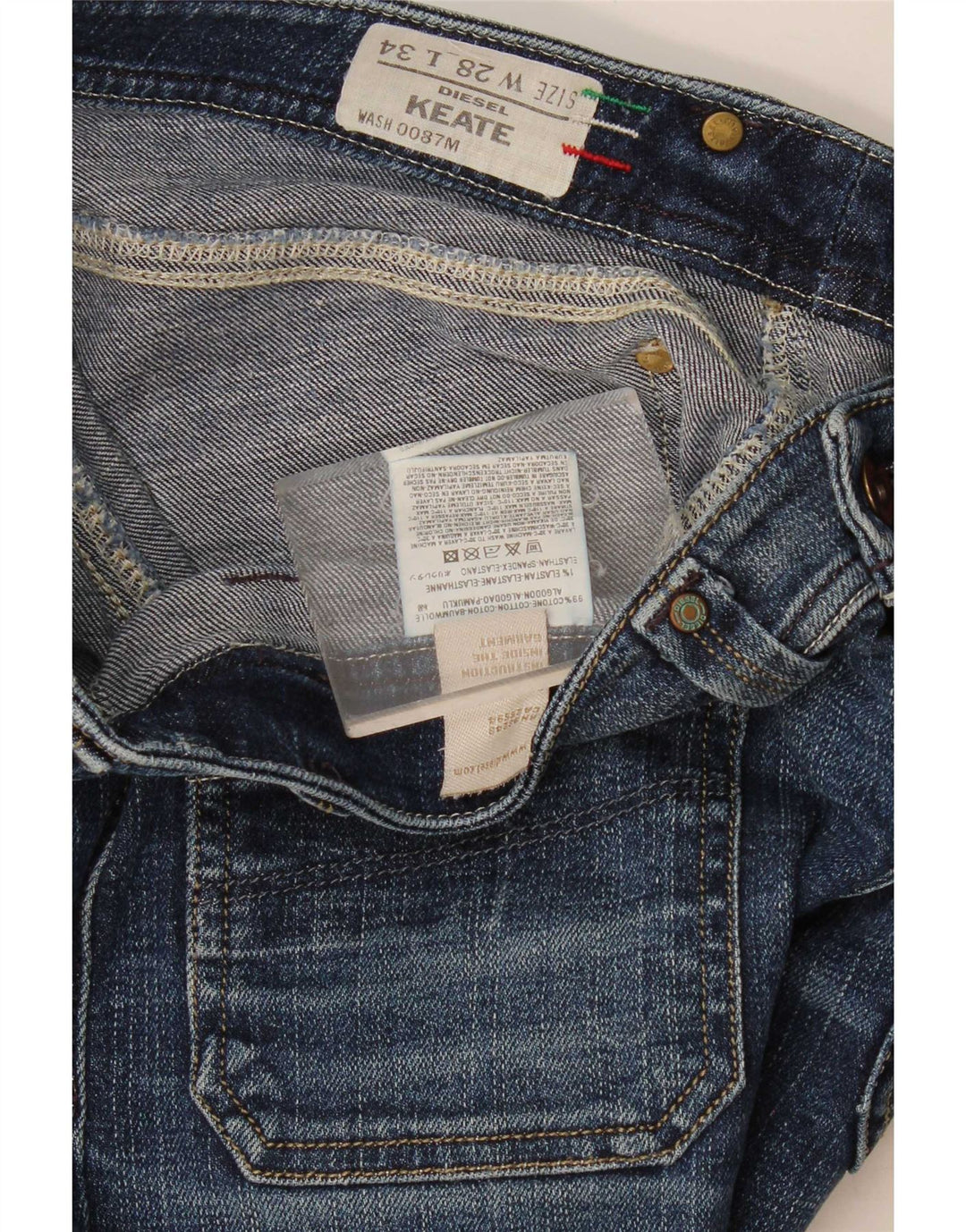 Diesel Γυναικείο Keate Slim Jeans W28 L31 Μπλε βαμβακερό