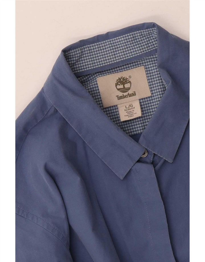 Timberland Γυναικείο Slim Fit Shirt UK 14 Large Blue