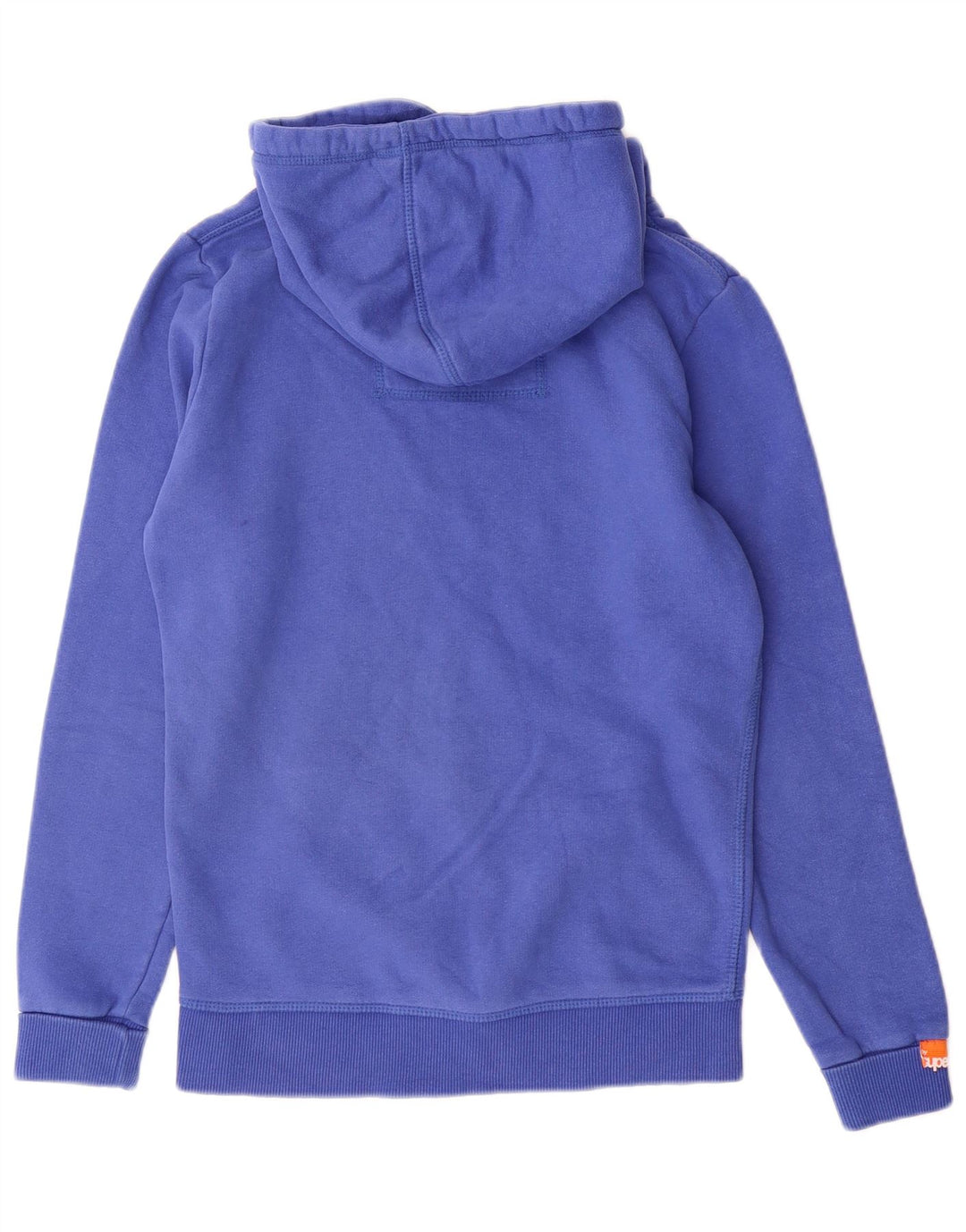 Γυναικείο γραφικό κουκούλα SUPERDRY UK 10 Small Blue Cotton