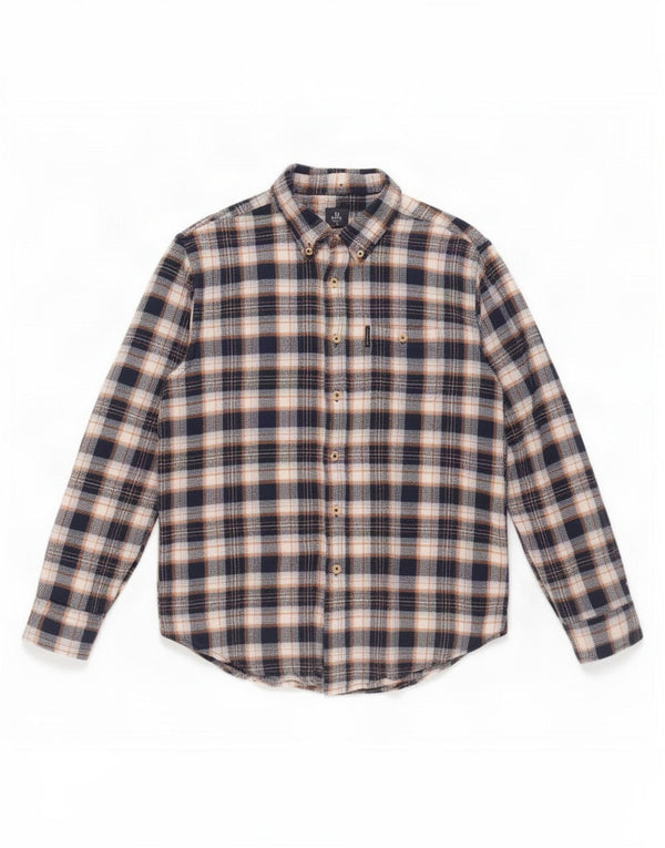 Ανδρικό φανελένιο πουκάμισο Ben Sherman, μεγάλο μπλε καρό