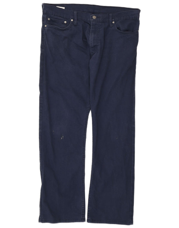 LEVI'S Ανδρικό τζιν 514 ίσιο W36 L30 Navy Blue Cotton