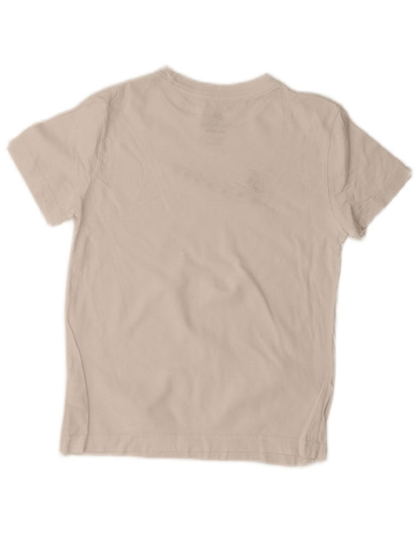 Nike Girls Loose Fit Graphic T-Shirt Top 8-9 Years Small White Cotton